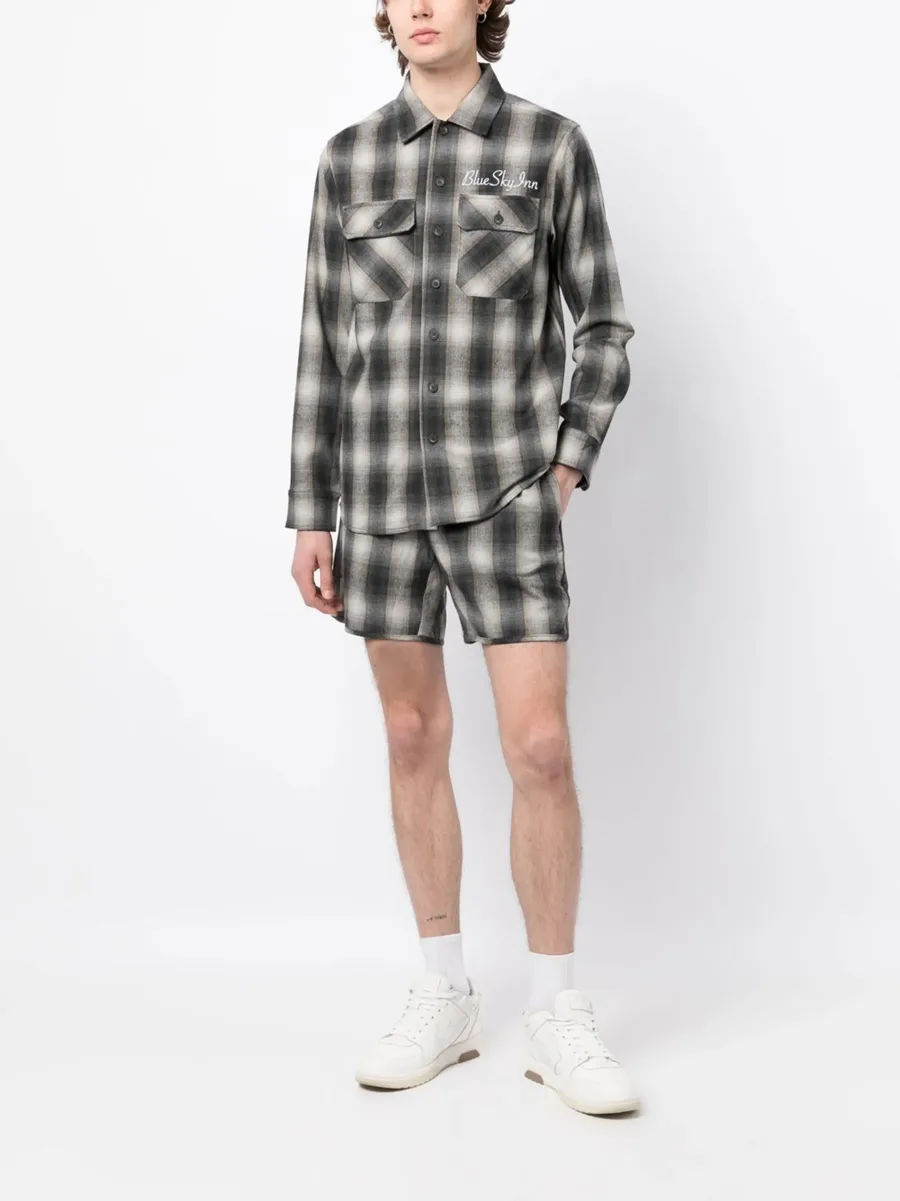 check-pattern long-sleeve shirt 3