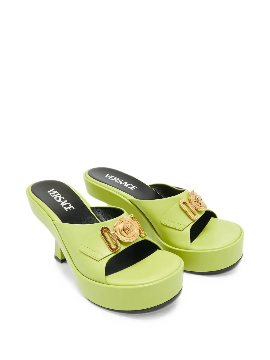 Biggie leatehr platform sandals 3