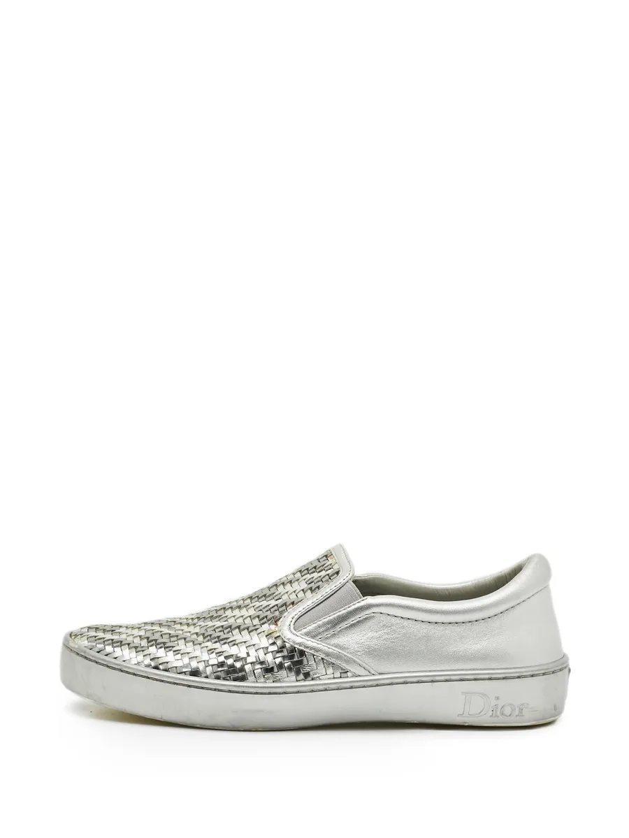 woven houndstooth sneakers 2