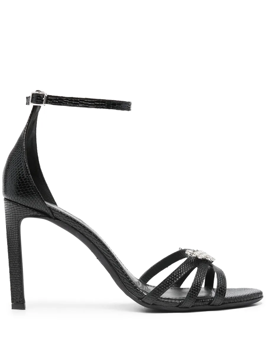 Amee Wing Court 90mm leather sandals 2