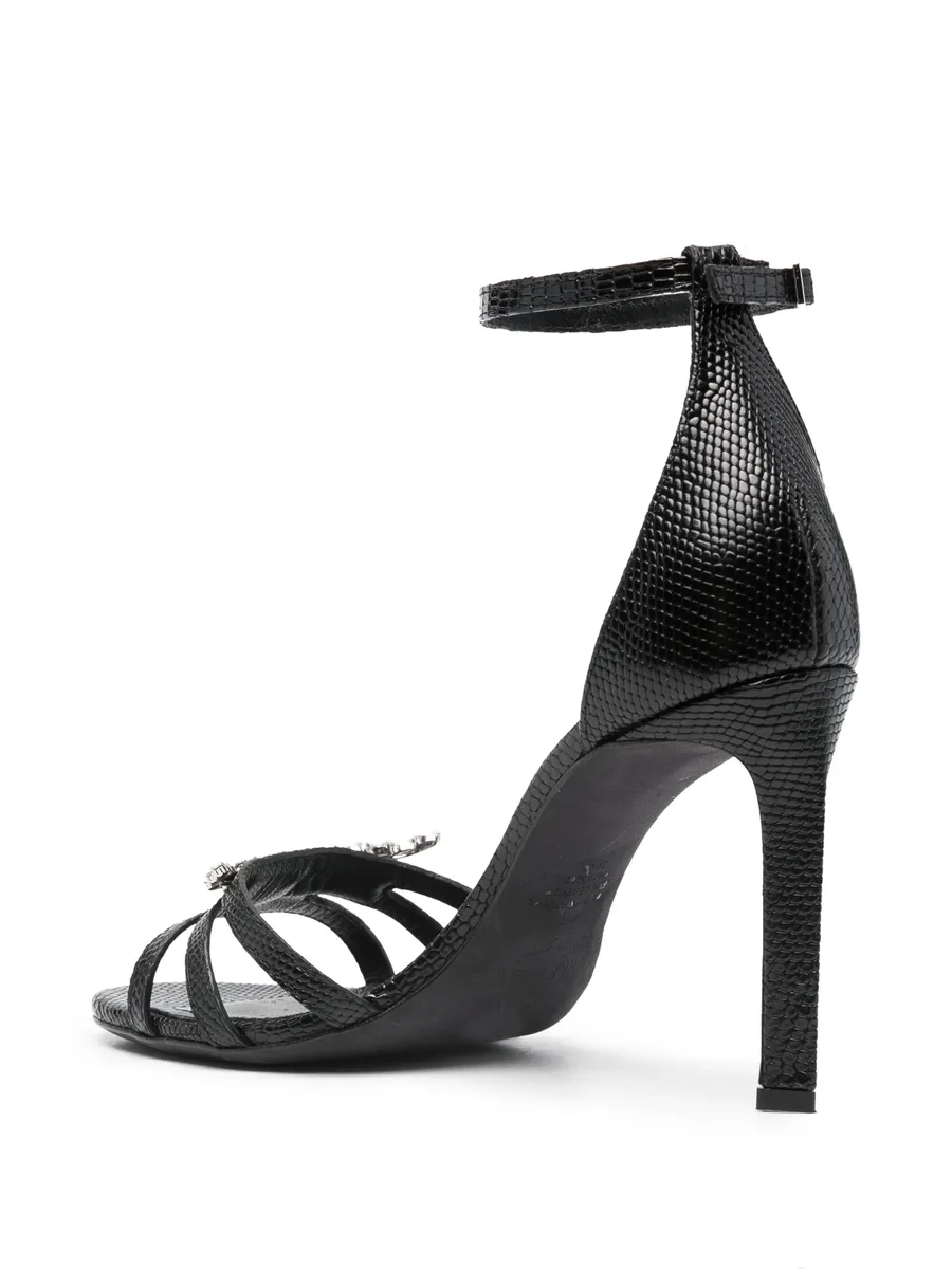 Amee Wing Court 90mm leather sandals 5