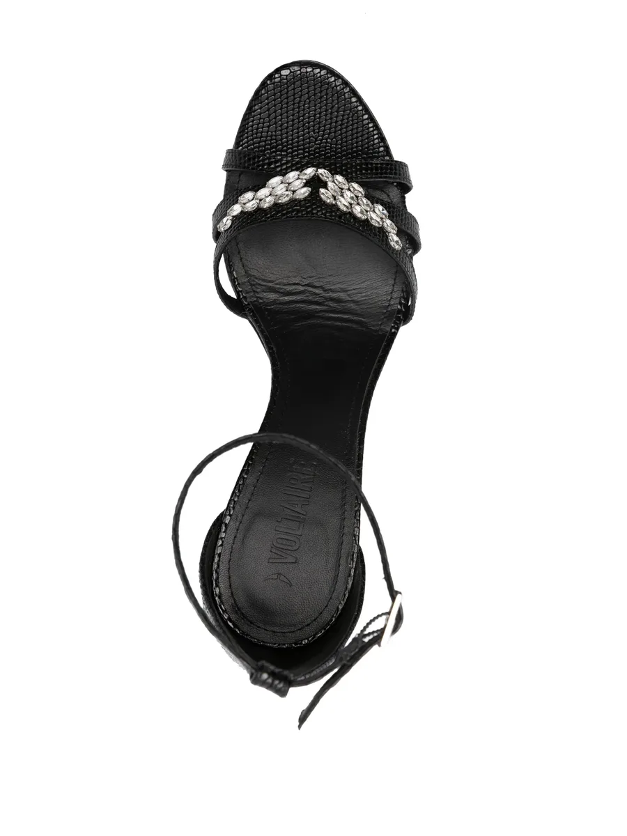 Amee Wing Court 90mm leather sandals 7