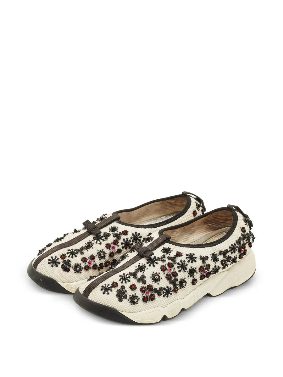 Fusion embellished slip-on sneakers 4