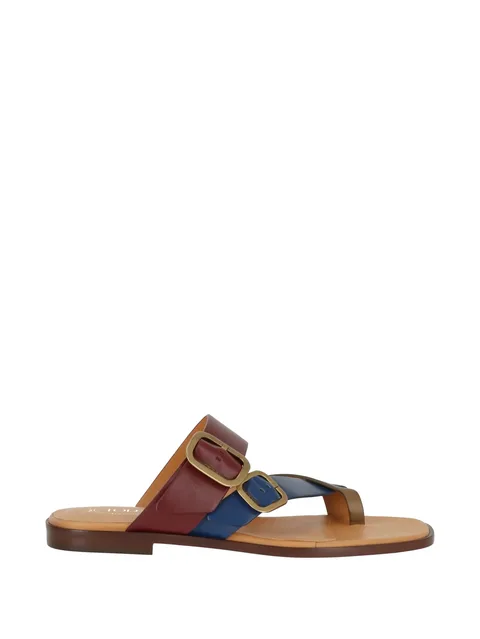 buckle-fastening leather sandals