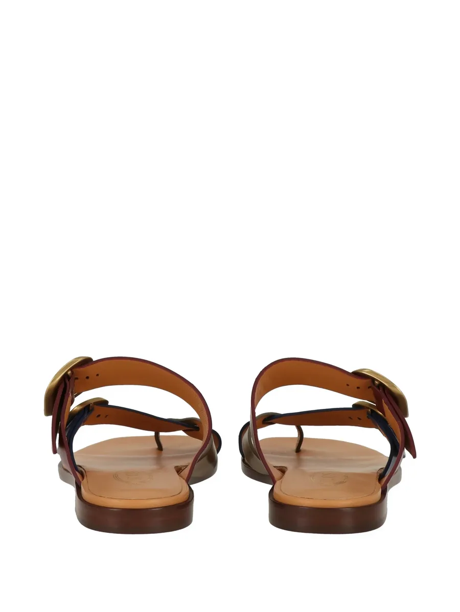 buckle-fastening leather sandals 6